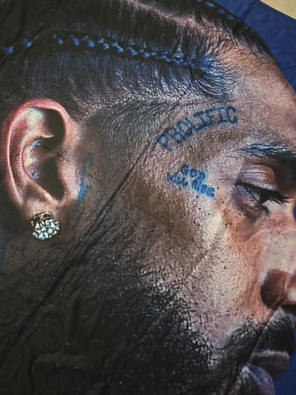 Nipsey Hussle Face Print Wall Tapestry Hanging